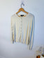 August Silk Cardigan in Eggshell (Size M/L)