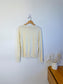 August Silk Cardigan in Eggshell (Size M/L)