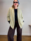 H&M Oversized Blazer in Light Grey Green NWT (Size L)