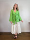 L'Academie "The Janeiro Linen Mini Dress in Green" (Size M)