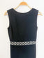 Vintage 90s St. John Holt Renfrew Designer Mini Dress with Crystal Belt (Size S)
