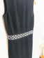 Vintage 90s St. John Holt Renfrew Designer Mini Dress with Crystal Belt (Size S)