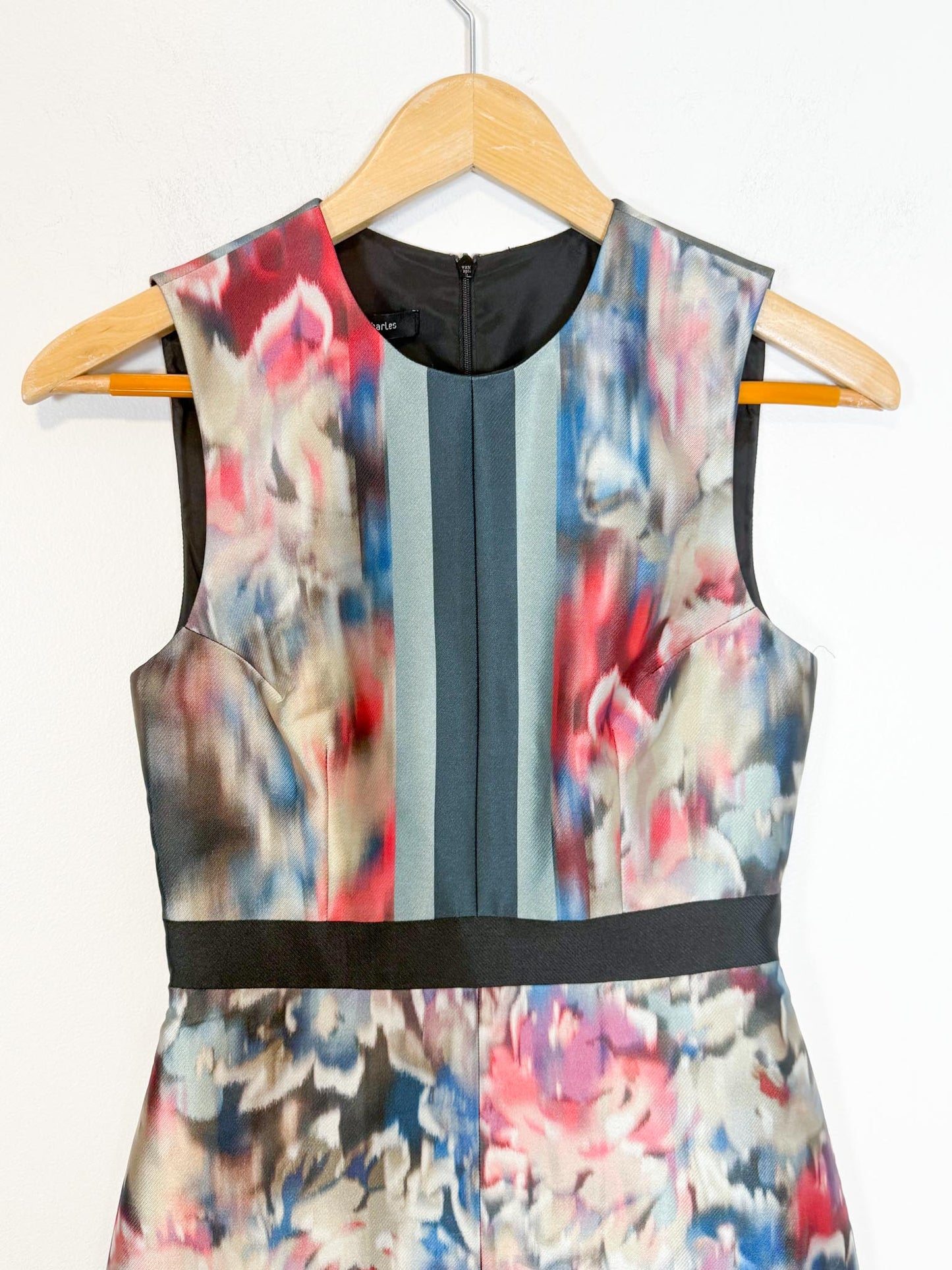 Judith & Charles Canadian Designer Mini Dress in Abstract Print (Size XS/S)