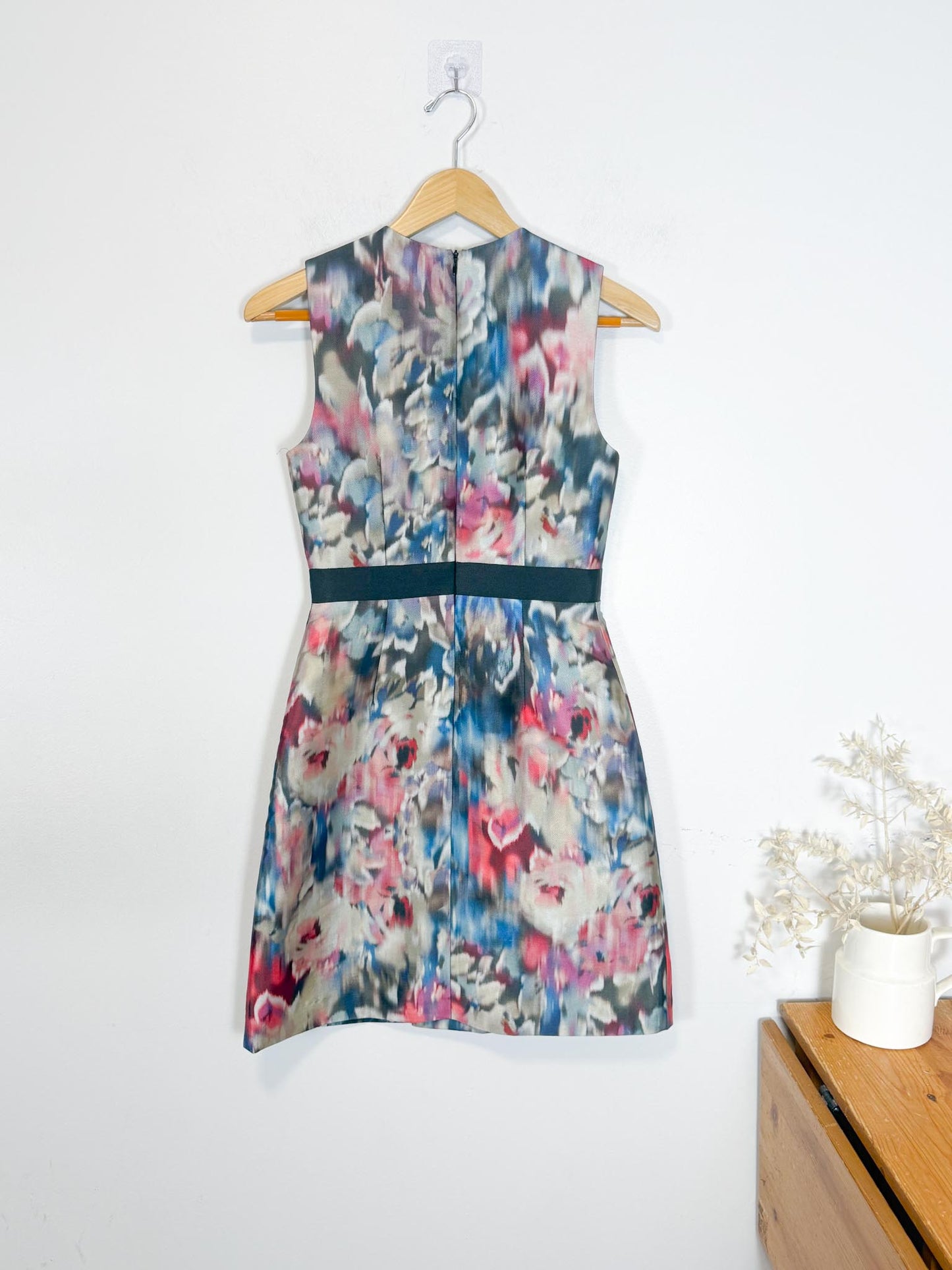 Judith & Charles Canadian Designer Mini Dress in Abstract Print (Size XS/S)