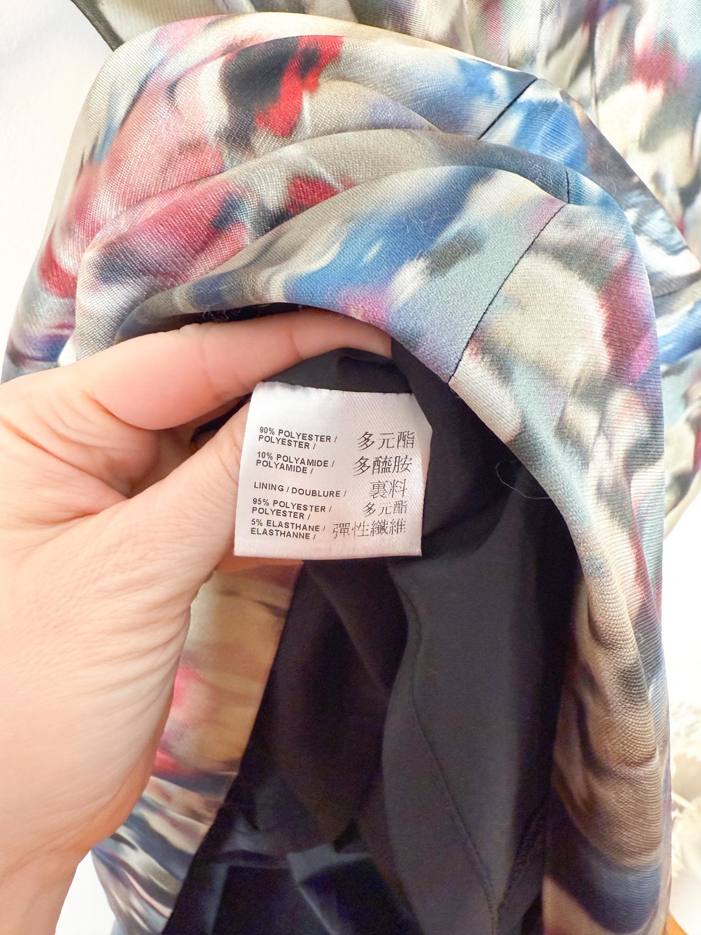 Judith & Charles Canadian Designer Mini Dress in Abstract Print (Size XS/S)