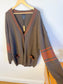 Canoe & Lake "Dockside Knit Cardigan in Green/Brown" NWT (Size 2XL)