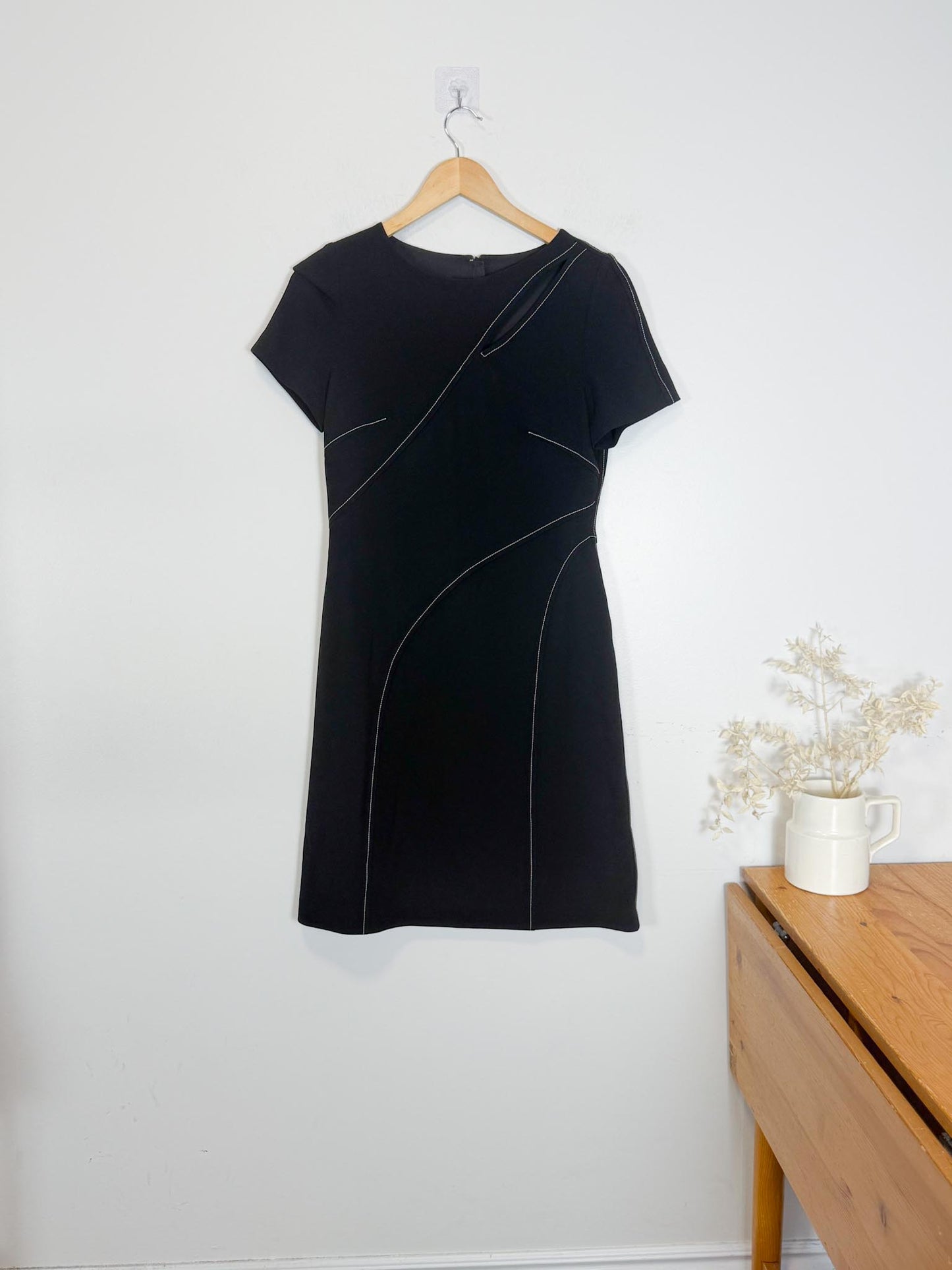 Judith & Charles Canadian Designer Mini Dress in Black (Size S/M)