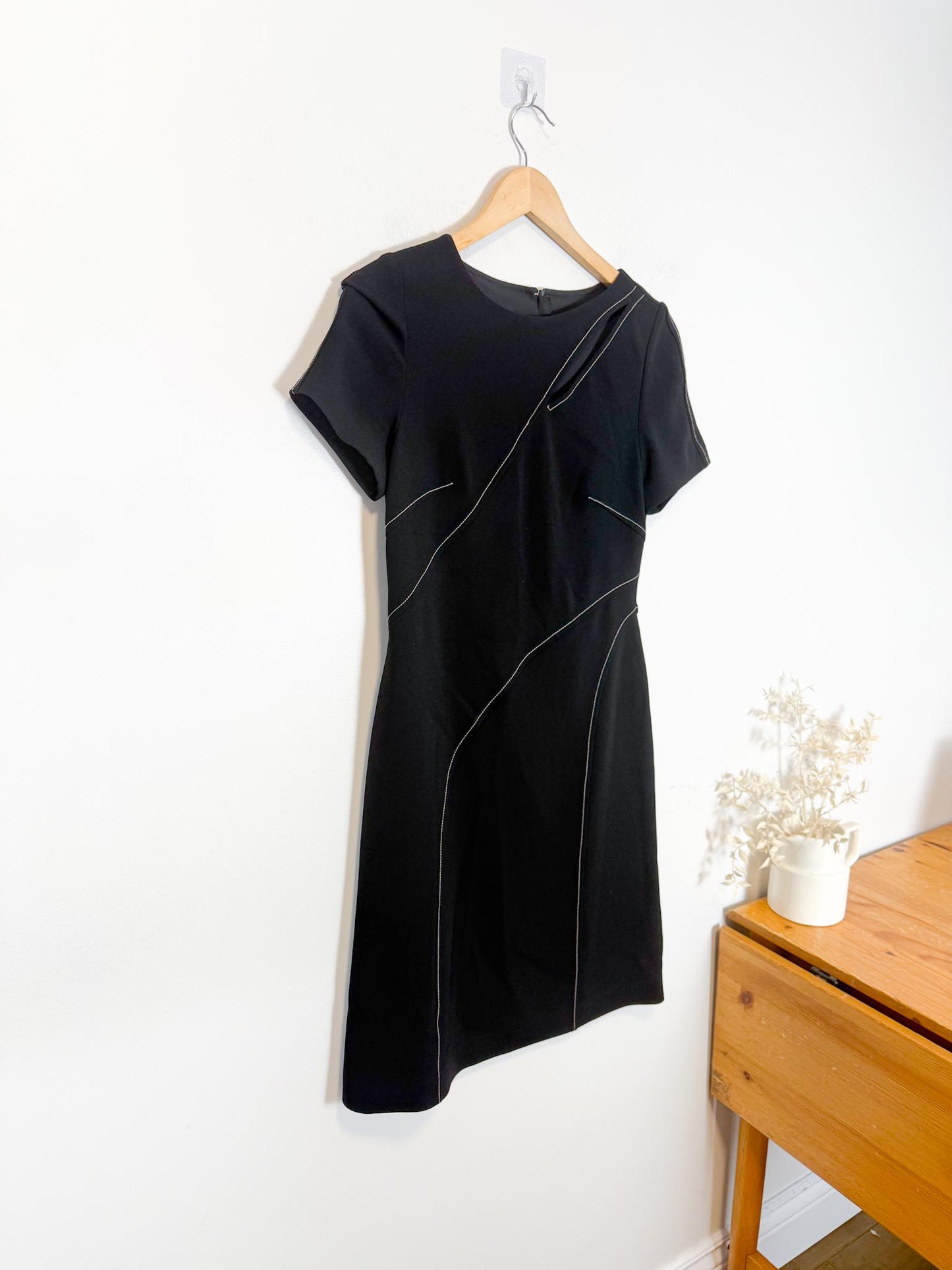 Judith & Charles Canadian Designer Mini Dress in Black (Size S/M)