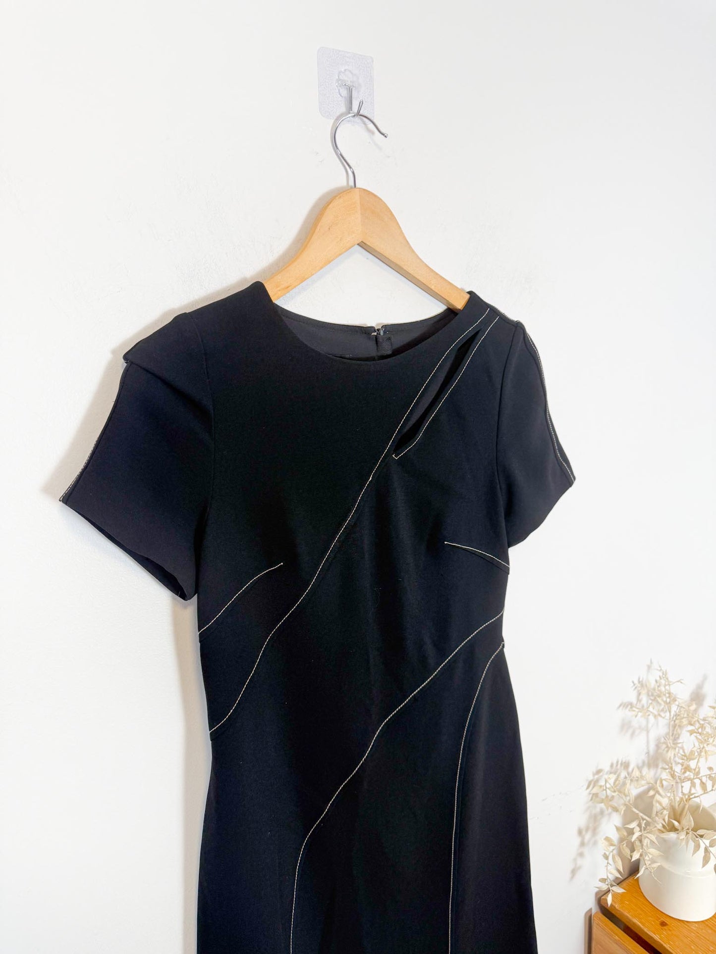 Judith & Charles Canadian Designer Mini Dress in Black (Size S/M)