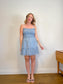 Wilfred "Tempest Sleeveless Mini Dress in Blue Floral" (Size XL)