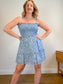 Wilfred "Tempest Sleeveless Mini Dress in Blue Floral" (Size XL)