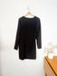 Club Monaco Silk Side Drape Mini Dress in Black (Size 10)