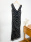 Abercrombie & Fitch "Mesh Draped Polka Dot Maxi Dress in Black/White" NWT (Size XL)