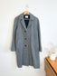 SANDRO Paris Houndstooth Wool Peacoat (Size M)