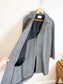 SANDRO Paris Houndstooth Wool Peacoat (Size M)