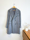 SUITSUPPLY Designer Llama Wool Peacoat in Grey (Size XL)