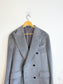 SUITSUPPLY Designer Llama Wool Peacoat in Grey (Size XL)