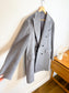 SUITSUPPLY Designer Llama Wool Peacoat in Grey (Size XL)