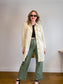 Madewell Long Belted Chore Coat in Khaki (Size S/M)
