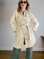 Madewell Long Belted Chore Coat in Khaki (Size S/M)