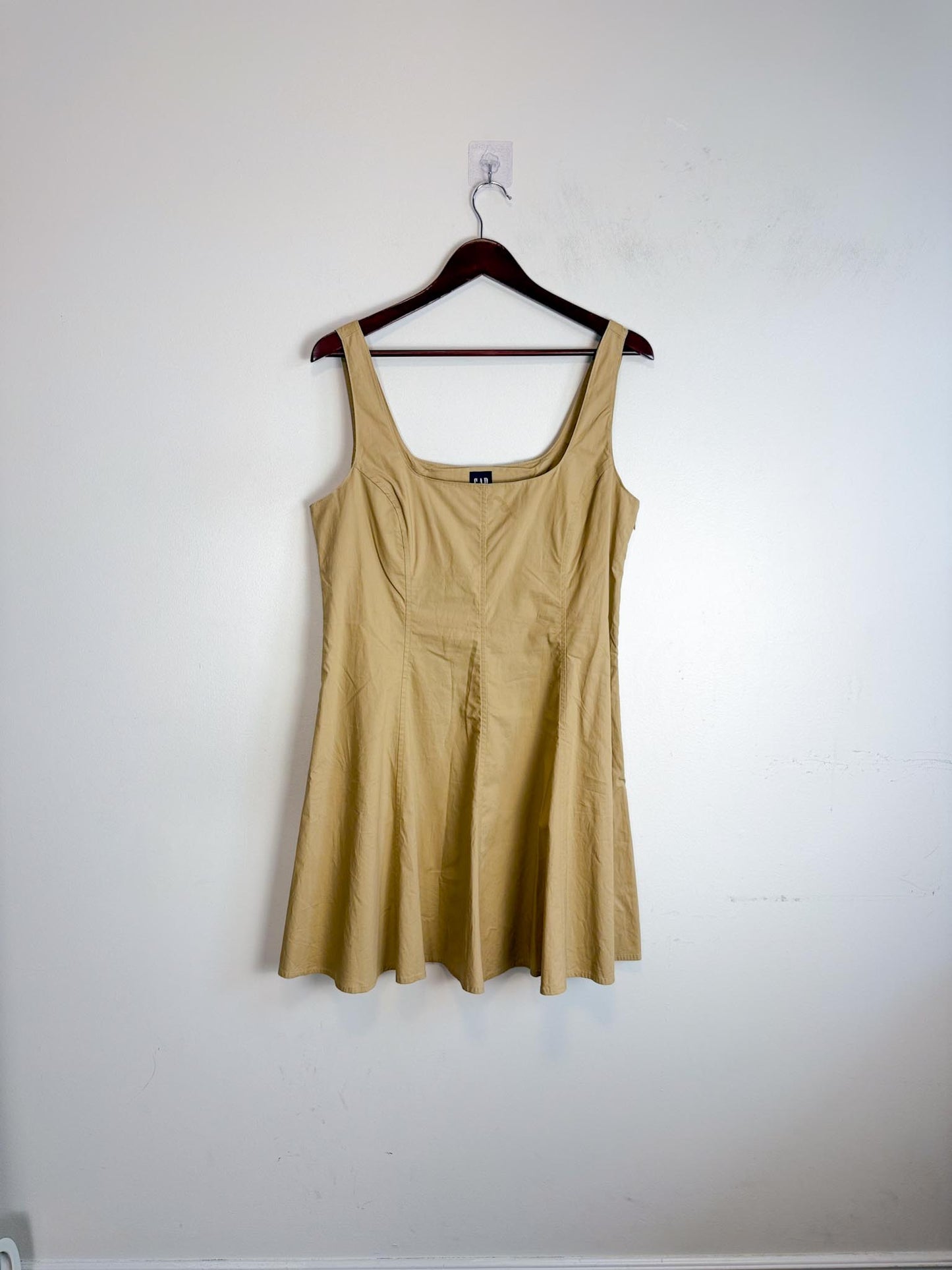 Gap Square Neck Line Mini Dress in Beige NWT (Size 12)