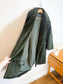 LAUREN VIDAL "Luna Faux Fur Shearling Jacket in Dark Green" (Size M/L)