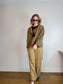 Lululemon High Rise Wide Leg Trousers in Golden Beige (Size 10)