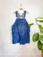 Vintage Short Denim Overalls (Size XXL)