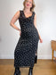 Abercrombie & Fitch "Mesh Draped Polka Dot Maxi Dress in Black/White" NWT (Size XL)
