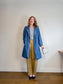 Gap Long Denim Trench Coat with Belt (Size L)