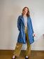 Gap Long Denim Trench Coat with Belt (Size L)