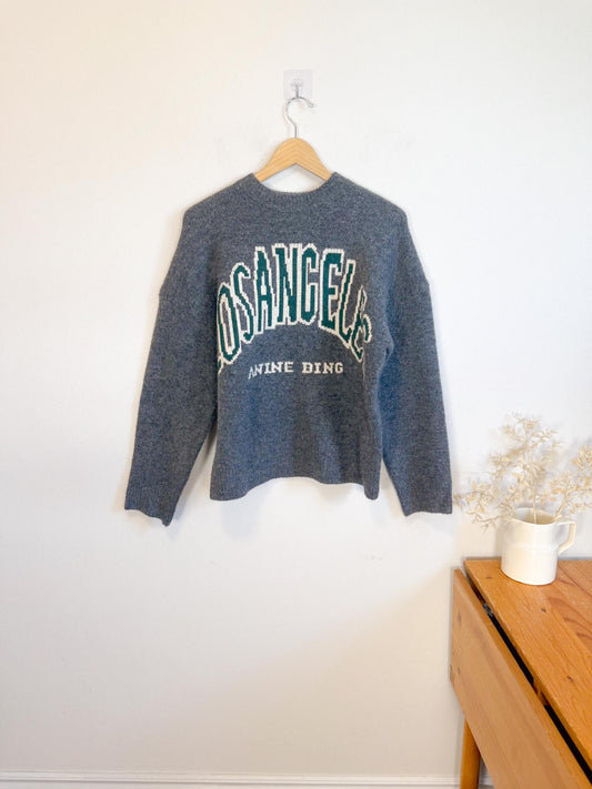 Los Angeles Knit Crewneck in Grey SOLD AS IS (Size L)