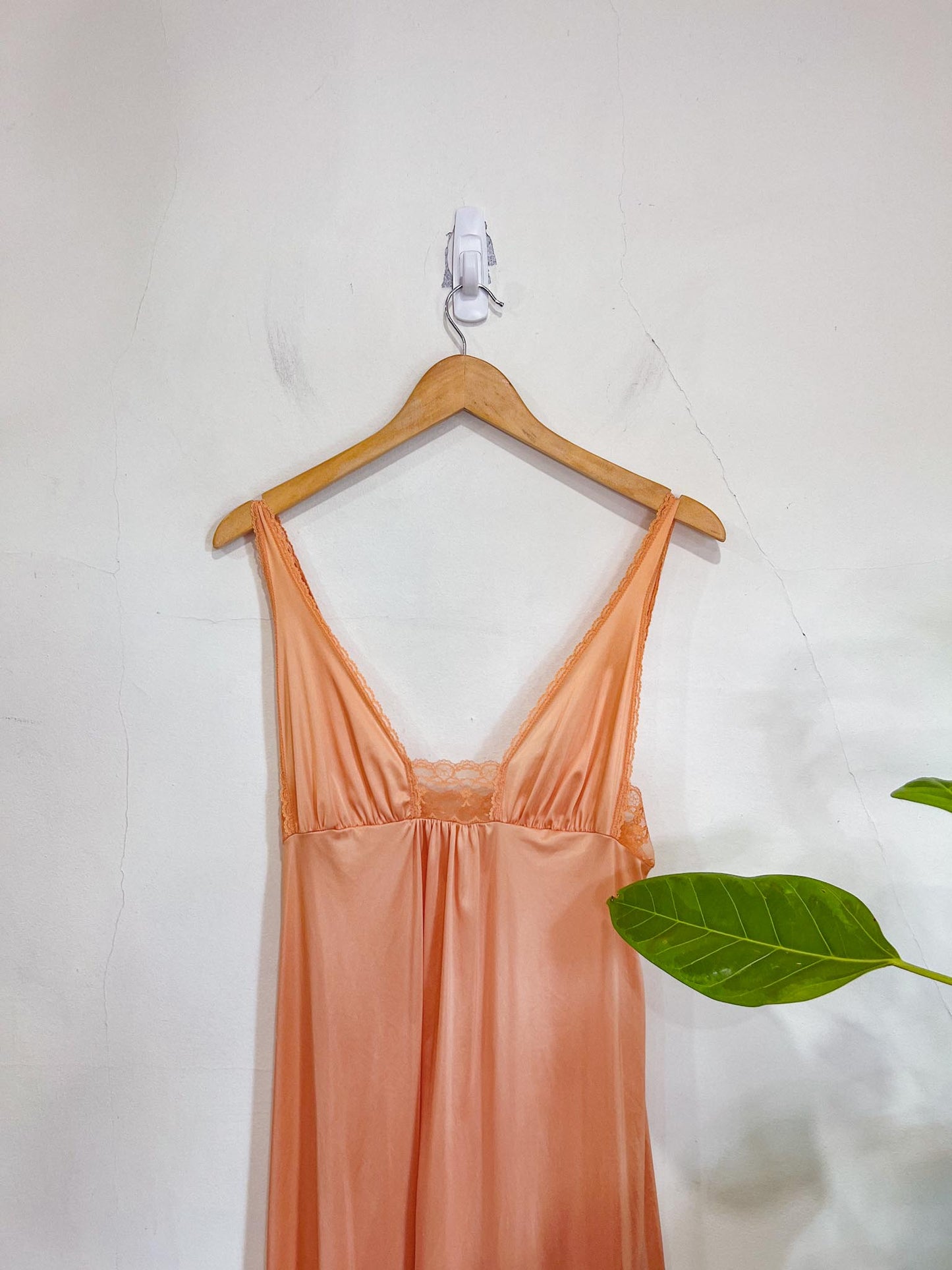 Vintage Slip Dress in Salmon (Size M)