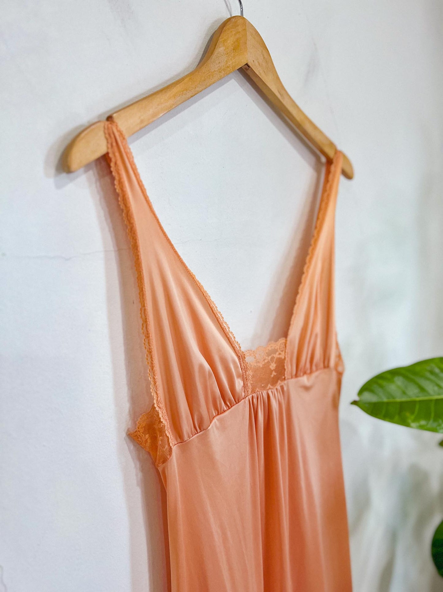 Vintage Slip Dress in Salmon (Size M)