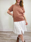 Richer Poorer Short Sleeve Crewneck in Dusty Rose (Size M/L)