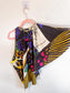 Roberto Cavalli "Multicolor Abstract Butterfly Silk One Shoulder Blouse" (Size M/L)