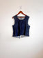 ALLSAINTS Dark Wash Blomm Denim Sleeveless Top (Size M)