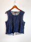 ALLSAINTS Dark Wash Blomm Denim Sleeveless Top (Size M)
