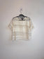 Banana Republic Crochet T-Shirt in Cream (Size M)