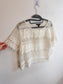 Banana Republic Crochet T-Shirt in Cream (Size M)