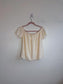 Bella Dahl "Off the Shoulder Top in Eggshell" (Size M)