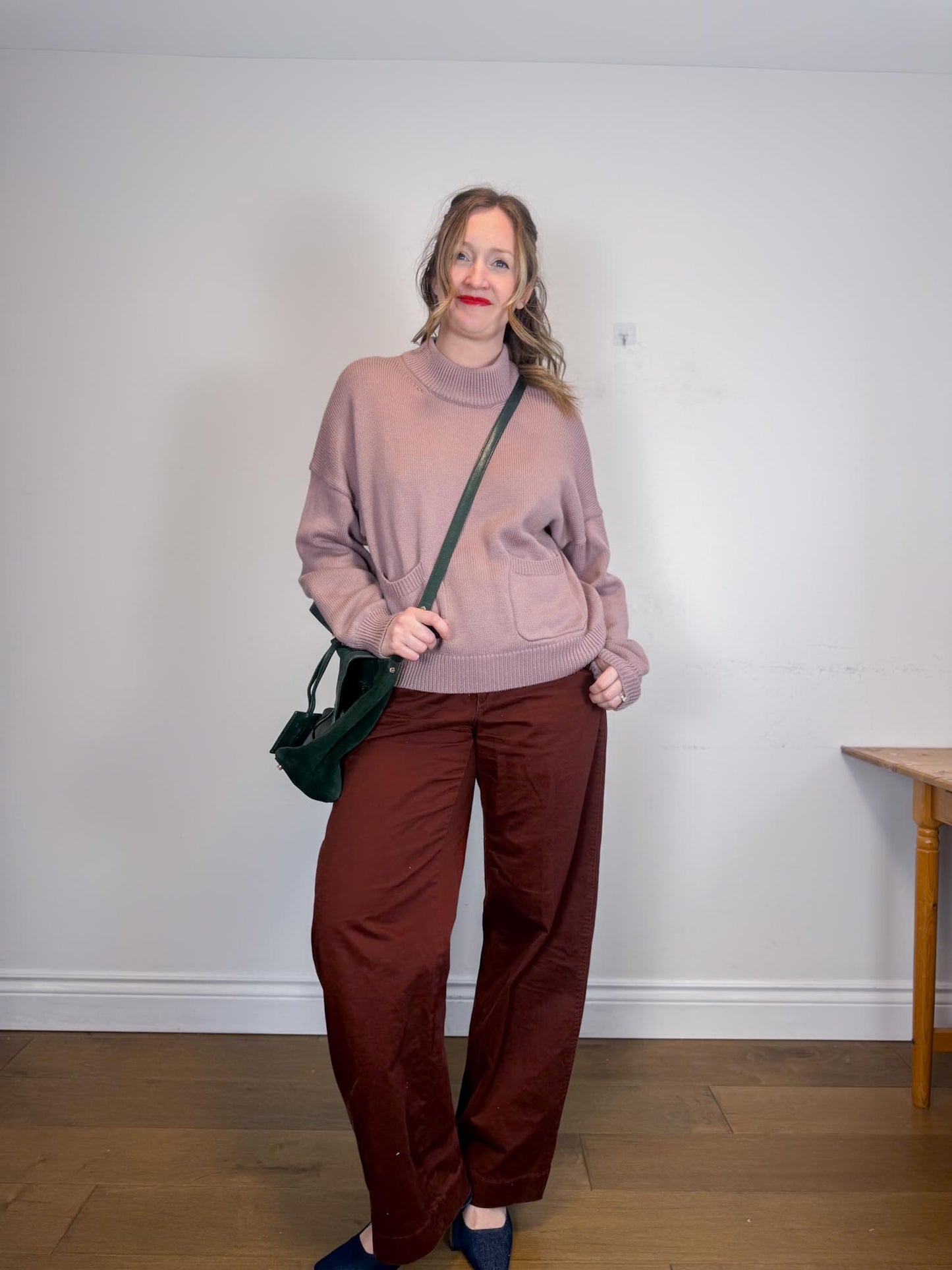 Tory Burch Medium 797 Satchel Purse in Forest Green