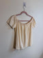 Bella Dahl "Off the Shoulder Top in Eggshell" (Size M)