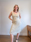 Vintage Linen Midi Dress (Size M/L)