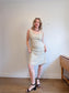 Vintage Linen Midi Dress (Size M/L)