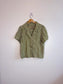 Onderbroeks Slow Fashion Gingham Blouse in Green (Size L)