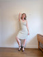 Vintage Linen Midi Dress (Size M/L)