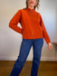 Vintage Wool Shacket in Dark Orange (Size L)