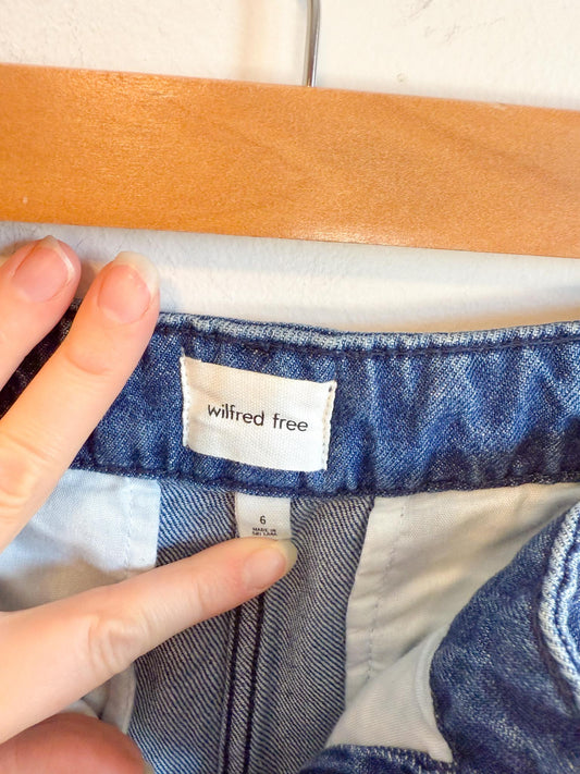 Wilfred Free "Embark Jean in Dark Wash" (Size 6)