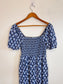J.Crew "Blue Floral Midi Dress" (Size M/L)